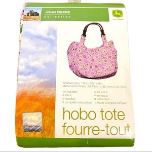 Womens John Deere Collection Pink DIY Hobo Tote Kit